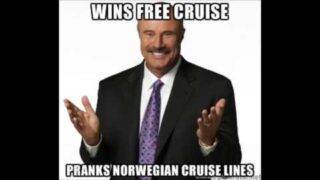 Dr Phil wins a free cruise from Norwegian Cruise Lines (soundboard prank call)